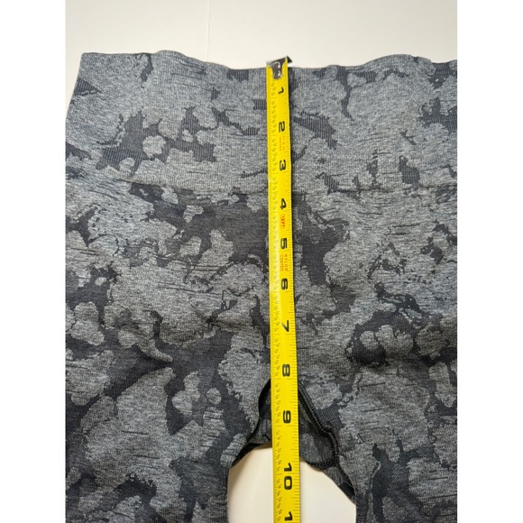 Gymshark Camo Seamless Leggings Women's Small Black Gray Athleisure Activewear - Picture 3 of 10